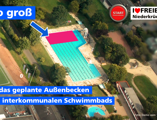 So groß ist das geplante Außenbecken des interkommunalen Schwimmbads